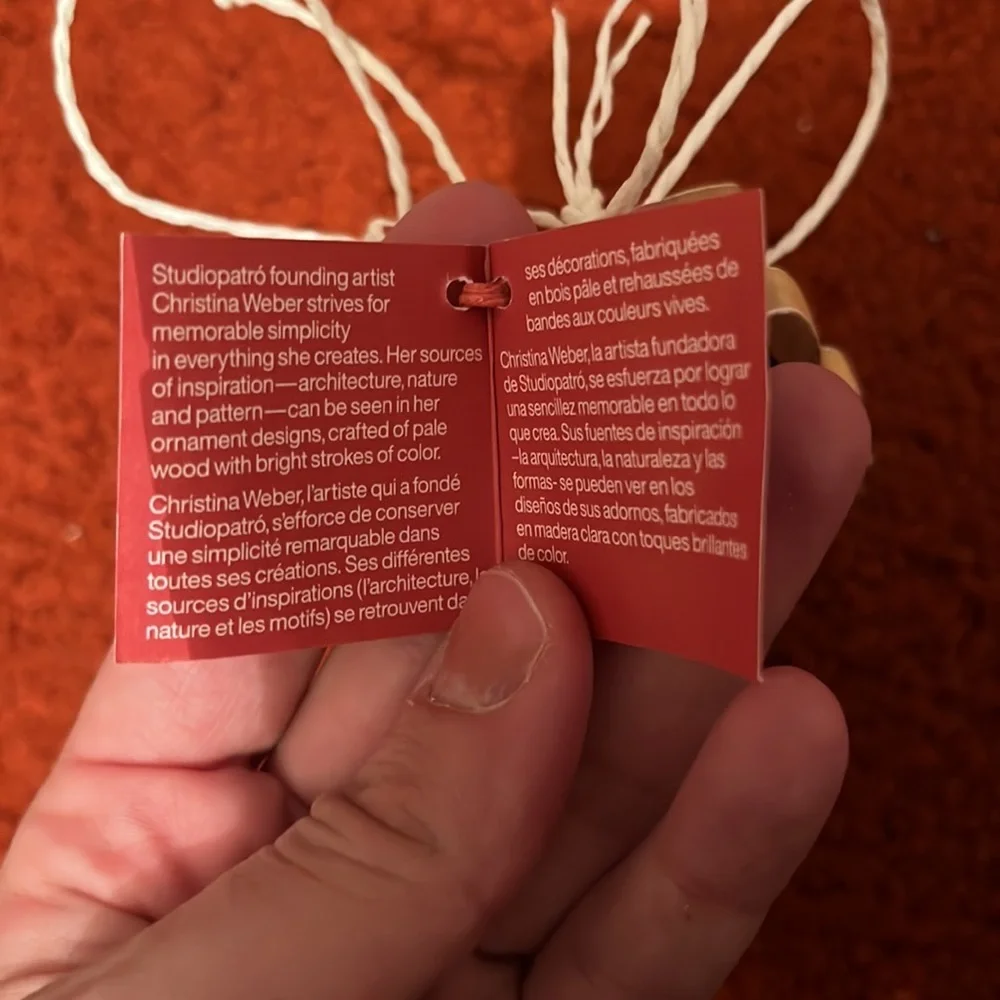 Crate & barrel Christmas ornaments